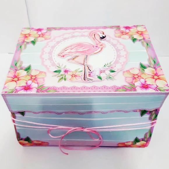 Arquivo de corte Caixa cenário Flamingo *Studio/PDF