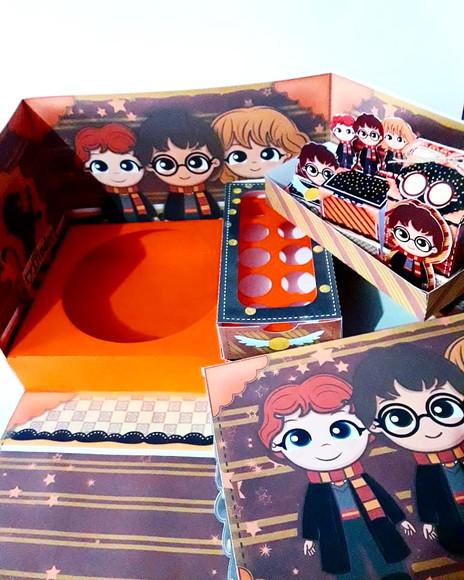 Arquivo de corte Caixa Cenário Harry Potter *Studio/PDF