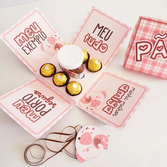 Arquivo de corte caixa Dia dos Pais - Pãe *Studio/PDF*
