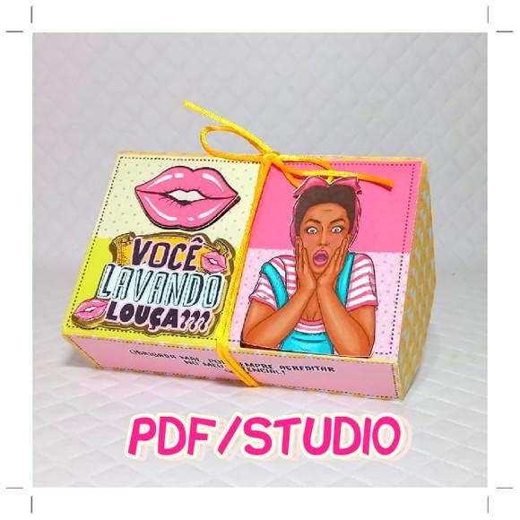 Arquivo de corte Caixa doces Dia das Mães *Studio/PDF