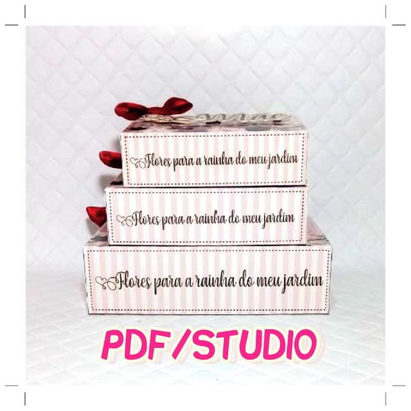 Arquivo de corte Caixa doces Dia das Mães *Studio/PDF