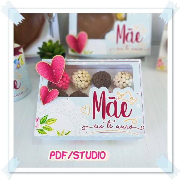 Arquivo de corte Caixa doces Dia das Mães *Studio/PDF*