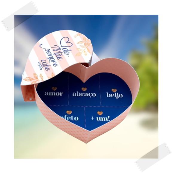 Arquivo de corte caixa doces Dia das Mães DXF/PDF/SVG/PNG