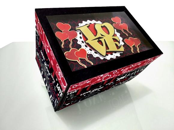 Arquivo de corte Caixa explosão Love *Studio/PDF/SVG