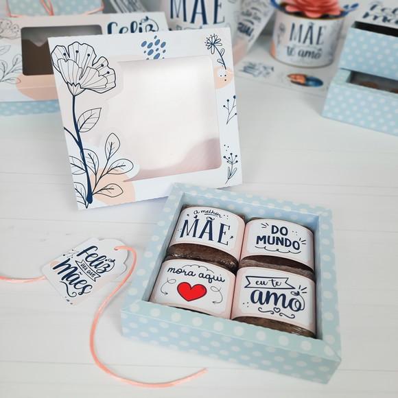 Arquivo de Corte Caixa para brownie - Dia das Mães