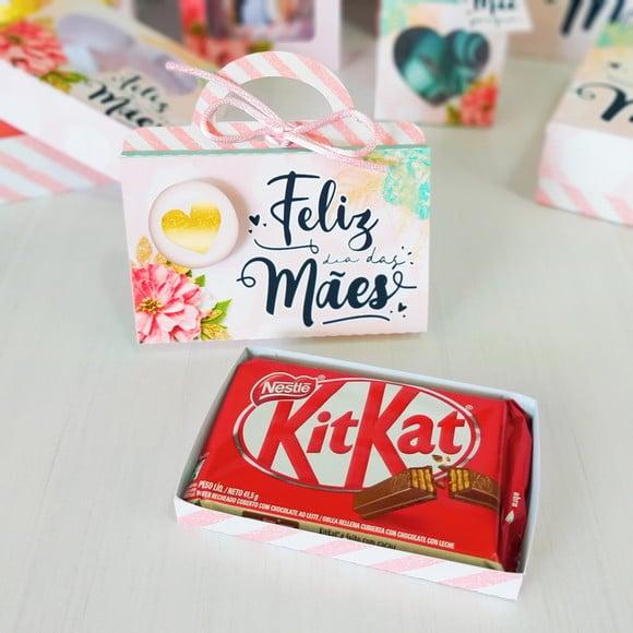 Arquivo de Corte Caixa para kitkat- Dia das Mães Studio/PDF