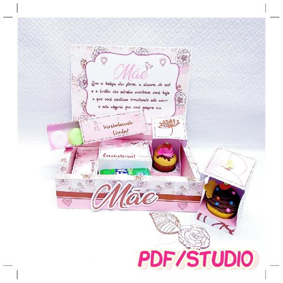 Arquivo de corte Cesta café da manha Dia das Mães Studio/PDF