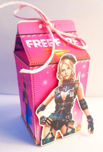 Arquivo de corte Free Fire Rosa Studio/PDF