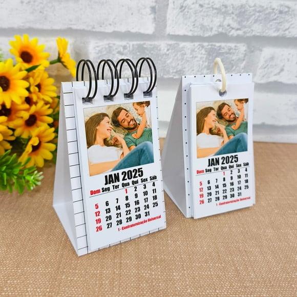 Arquivo de Corte Mini Calendário Polaroid de Mesa 2025