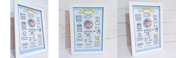 Arquivo de corte Quadro cheguei PNG