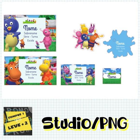 Arquivo Etiqueta Escolar Backyardigans