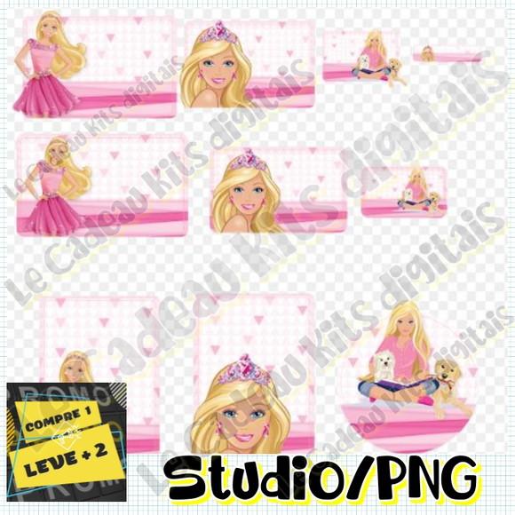 Arquivo Etiqueta Escolar Barbie