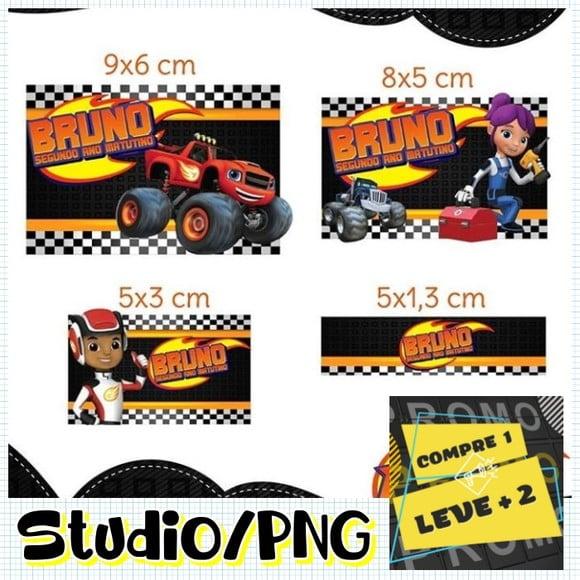 Arquivo Etiqueta Escolar Blaze e os Monster Machines