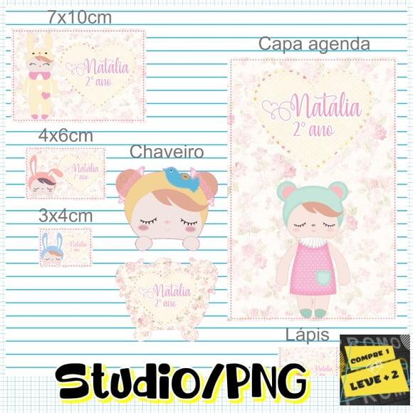 Arquivo Etiqueta Escolar Boneca Metoo Doll