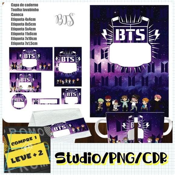 Arquivo Etiqueta Escolar Bts