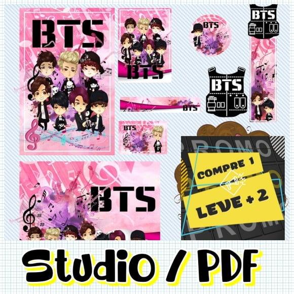 Arquivo Etiqueta Escolar Bts