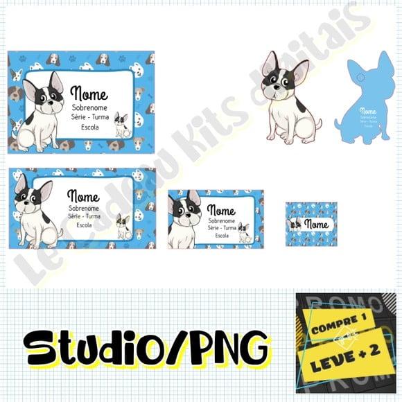 Arquivo Etiqueta Escolar Cachorro Pets