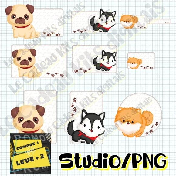 Arquivo Etiqueta Escolar Cachorro Pets