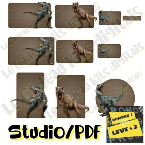 Arquivo Etiqueta Escolar Dinossauro Dino Jurassic Park
