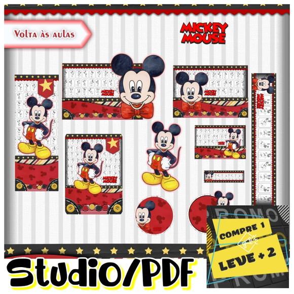 Arquivo Etiqueta Escolar Mickey