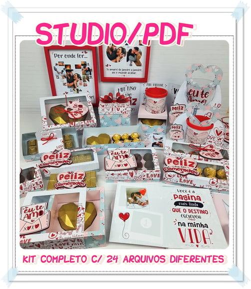 Arquivo Kit Caixa Dia dos namorados **Studio/PDF