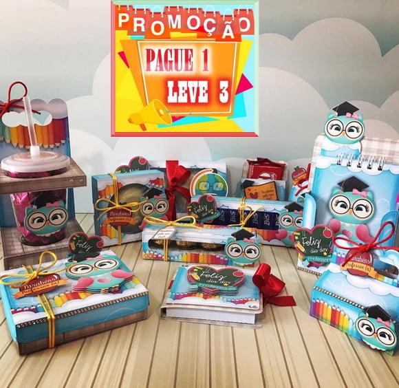 Arquivo Kit Caixas Dia dos Professores *Studio/PDF/PNG*