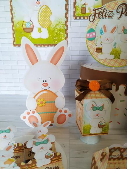 Arquivo kit só um bolinho coelho Páscoa **Studio/PDF/PNG