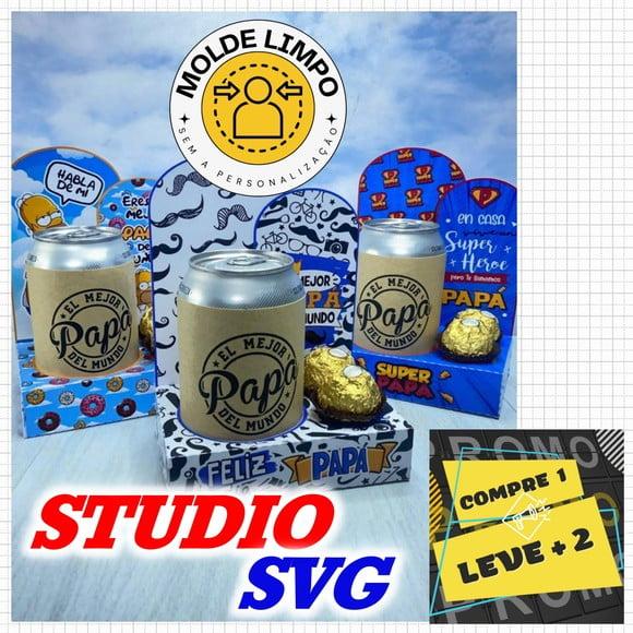 Arquivo Porta Latinha Cerveja com Bombons Dia dos Pais