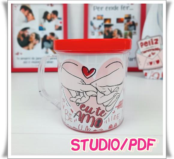 Arquivo suporte para Caneca - Dia dos namorados **Studio/PDF