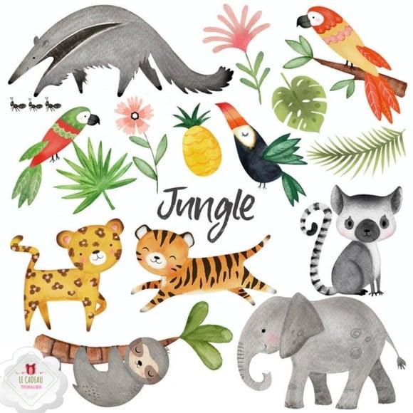 Kit Digital Animais Selva