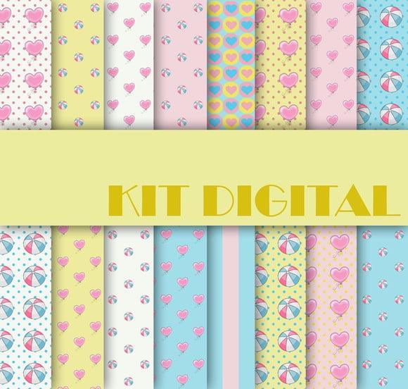 Kit Digital Chá de Revelação