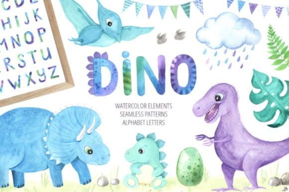 Kit digital Dinossauro - Cute - baby