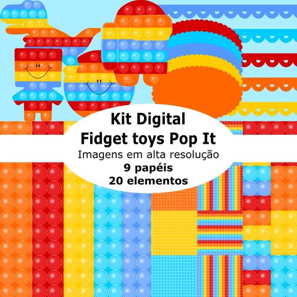 Kit digital Fidget toys Pop It