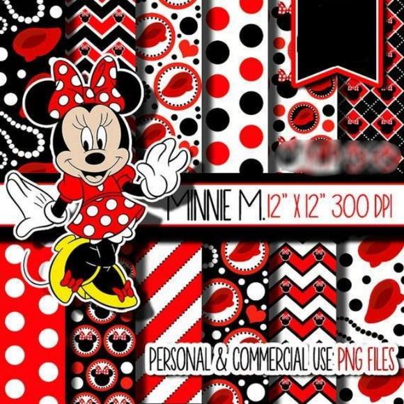 Kit digital Minnie Vermelha