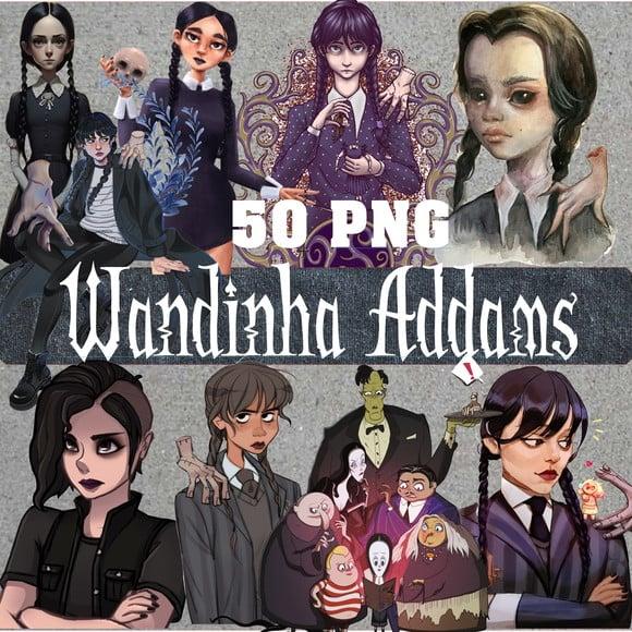 Kit Digital Wandinha Wednesday Familia Addams