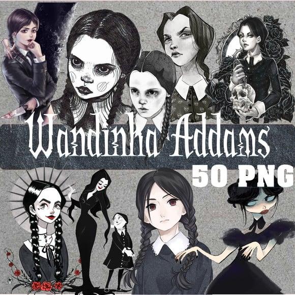 Kit Digital Wandinha Wednesday Familia Addams