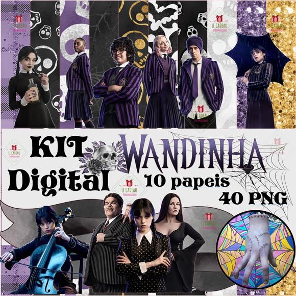 Kit Digital Wandinha Wednesday Familia Addams