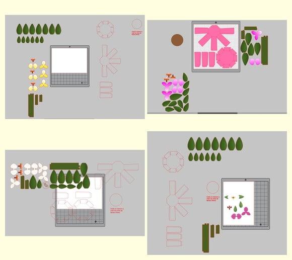 Arquivo de Corte Caixa Orquídea Studio