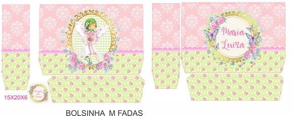 Arquivo de corte Sacola Jardim das Fadas STUDIO