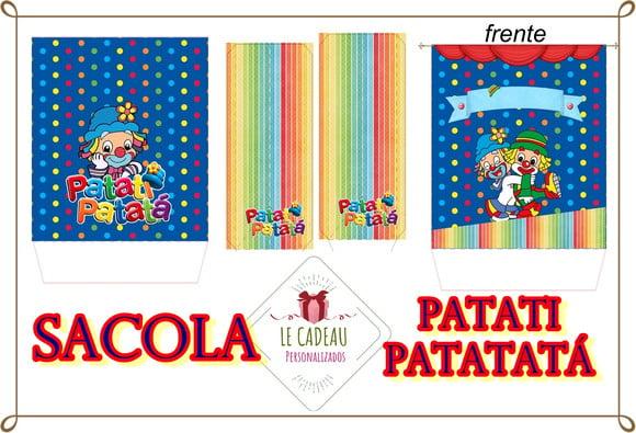 Arquivo de corte Sacola Patati Patatatá Studio