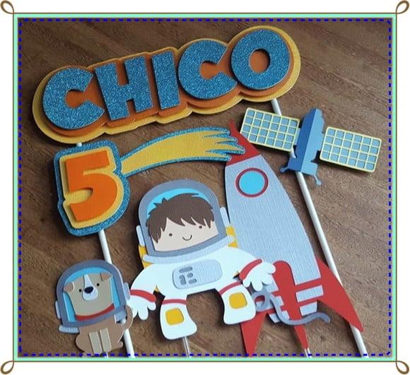 Arquivo de corte Topo de Bolo Astronauta Studio