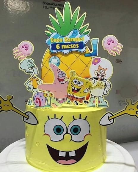 Arquivo de Corte Topo de Bolo Bob Esponja Studio