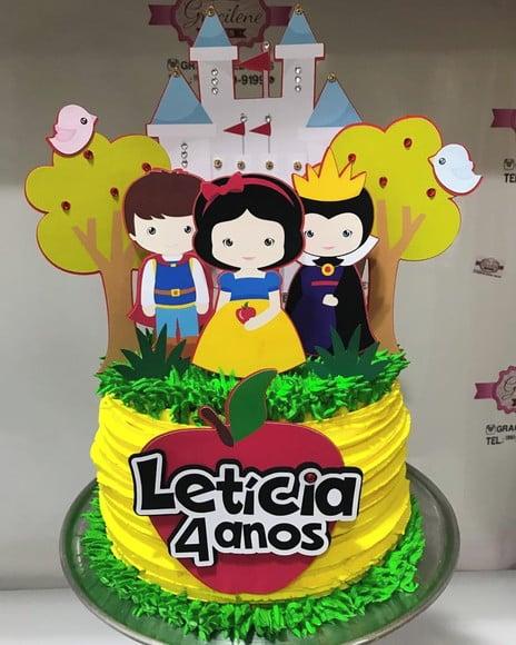 Arquivo de Corte Topo de Bolo Branca de Neve Cute Studio