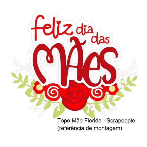 Arquivo de corte Topo de bolo Dia das Mães DXF/PDF/SVG