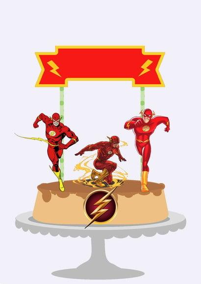 Arquivo de Corte Topo de Bolo Flash PDF