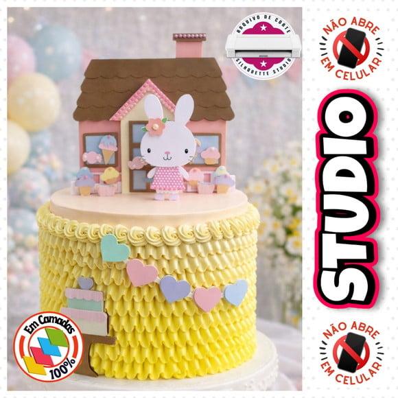 Arquivo Topo de Bolo Páscoa Casinha de Doces Coelha