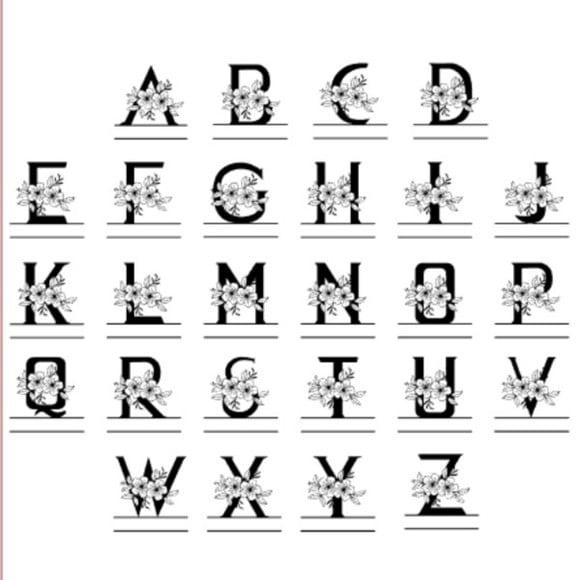 Pack Monogramas para Balão Bubble - Arquivo Digital Studio