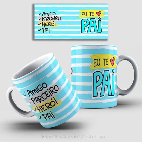 Arquivo Digital Kit 52 Artes para Canecas Dia dos Pais *png*