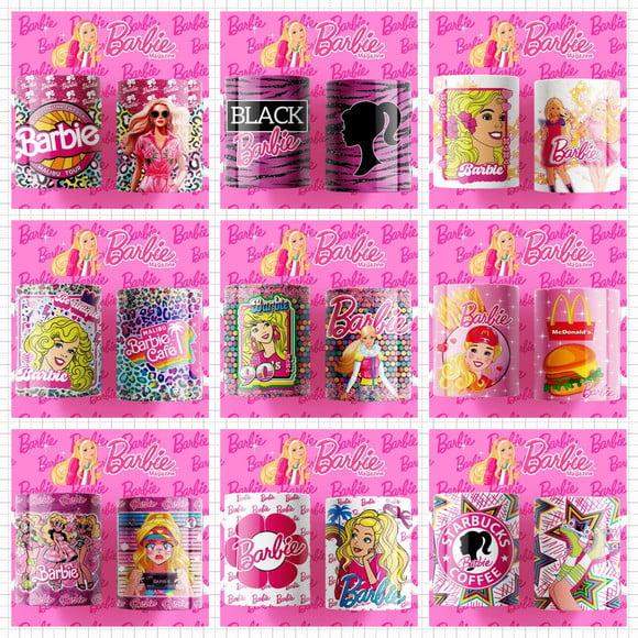 Kit 12 Artes Barbie Sublimação Estampas Canecas Editável