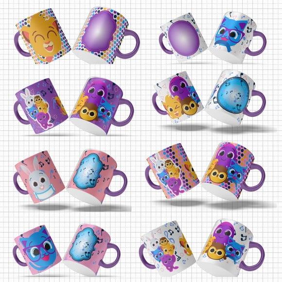 Kit 8 Artes Bolofofos Sublimação Estampas Canecas Editável